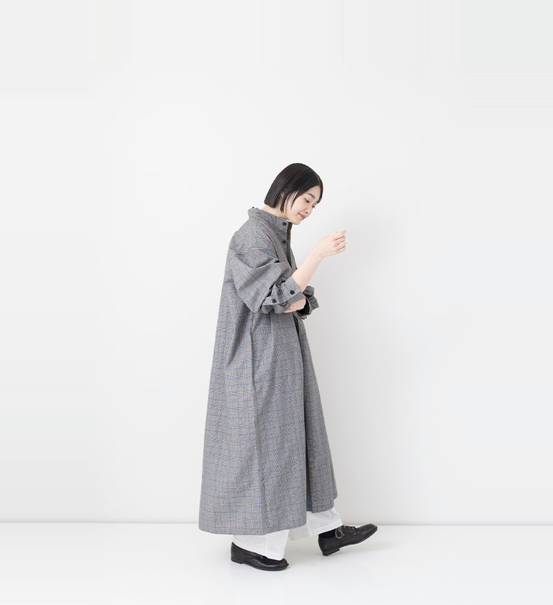 《CLUEL》×《 Veritecoeur》<br>CL-02<br>フロントヨークワンピース / CHECK