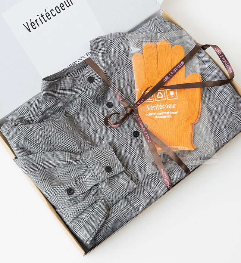 《CLUEL》×《 Veritecoeur》<br>CL-02<br>フロントヨークワンピース / CHECK