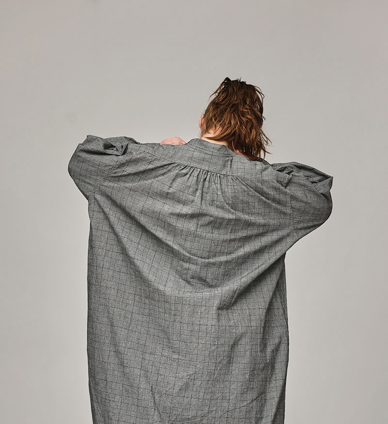 《CLUEL》×《 Veritecoeur》<br>CL-02<br>フロントヨークワンピース / CHECK