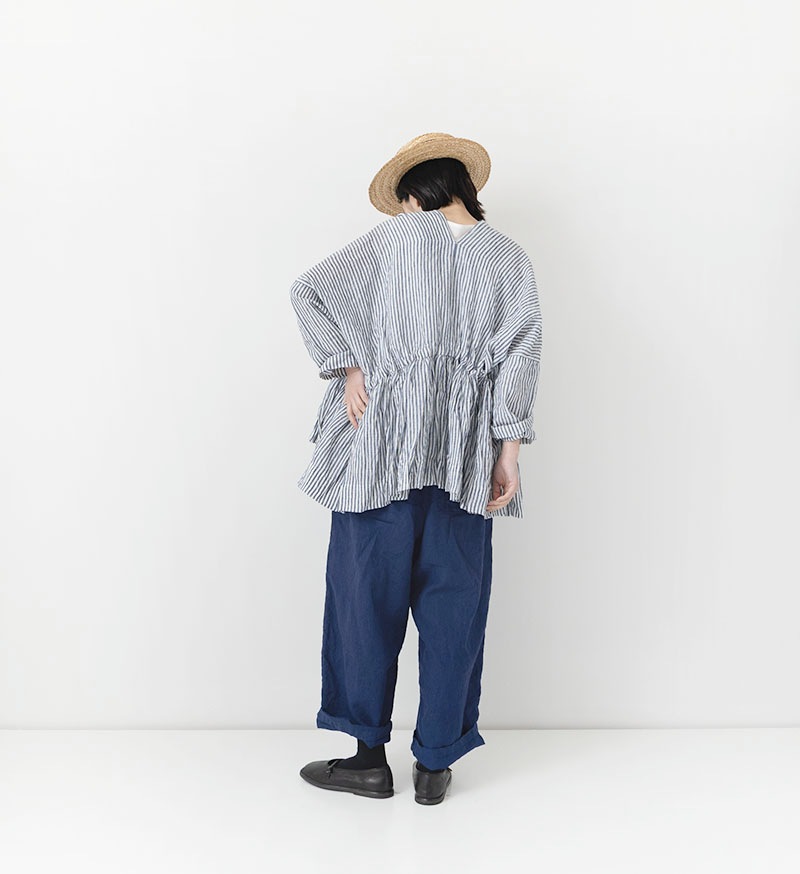 LTD-119 リネンボリュームタックパンツ