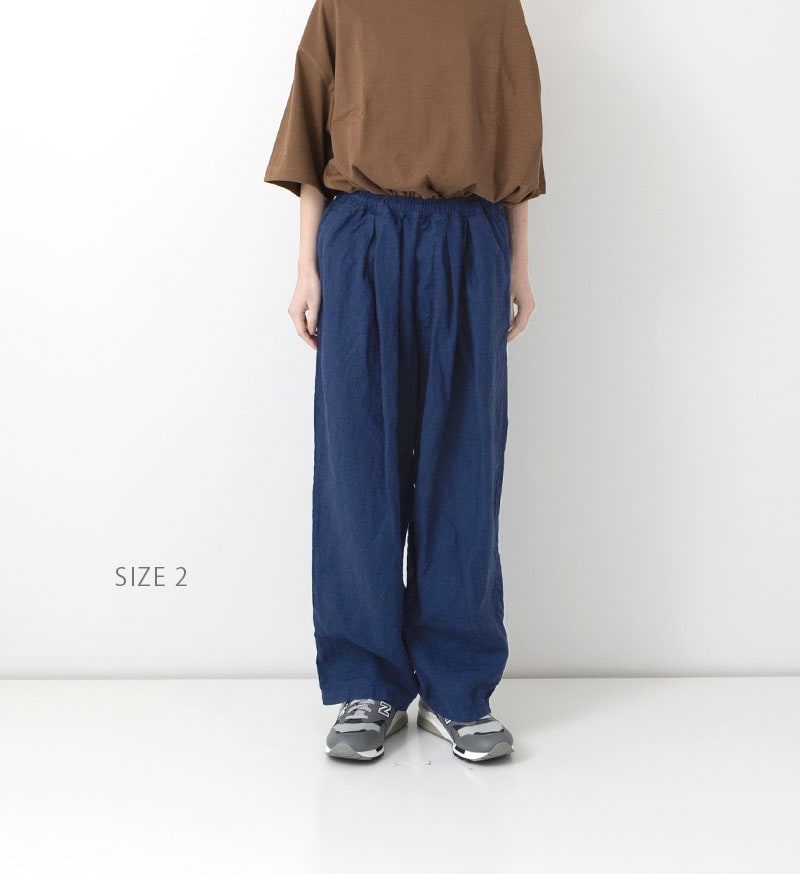 LTD-119 リネンボリュームタックパンツ
