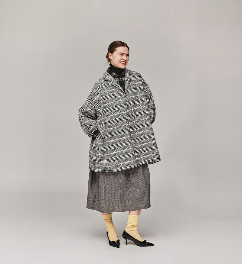 rito structure ショートコート チェック rito structure ショートコート チェック セール】【non-no1.2月合併号