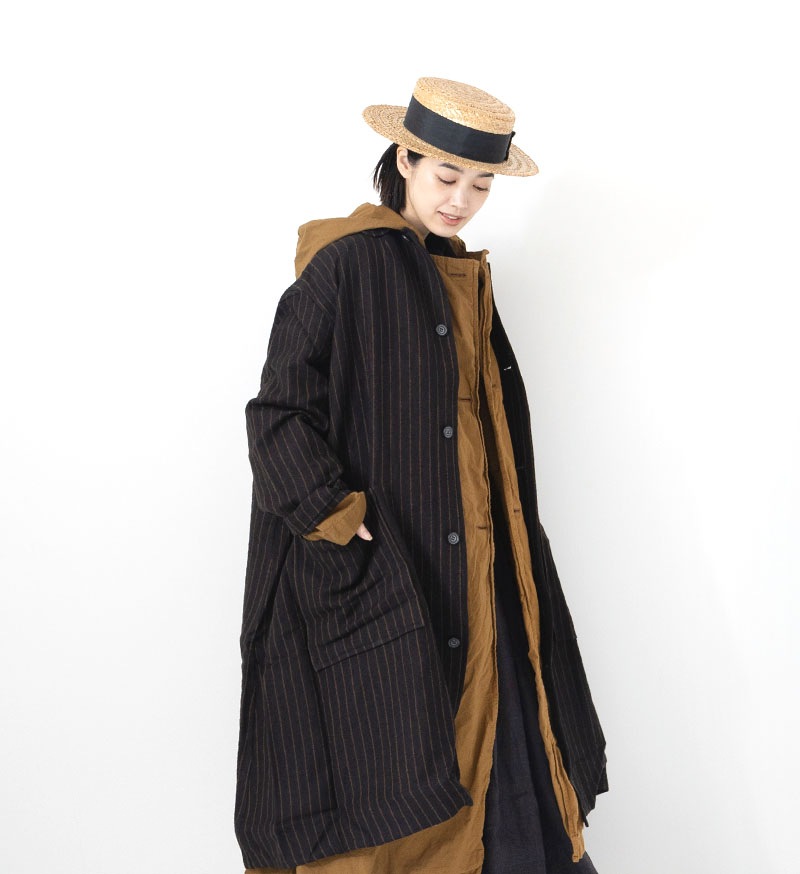 【SALE】 NT-045 ウールリネンコート