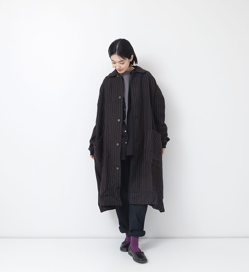 【SALE】 NT-045 ウールリネンコート