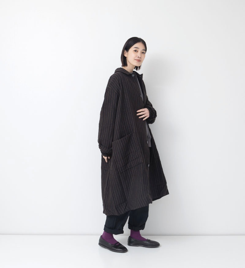 【SALE】 NT-045 ウールリネンコート