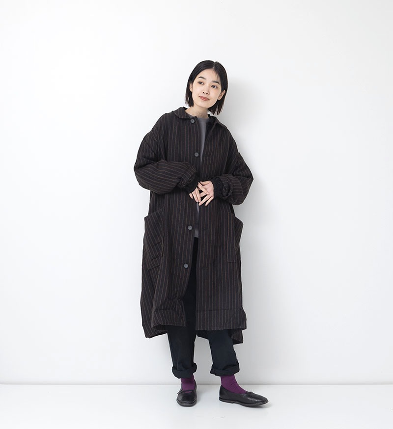 【SALE】 NT-045 ウールリネンコート