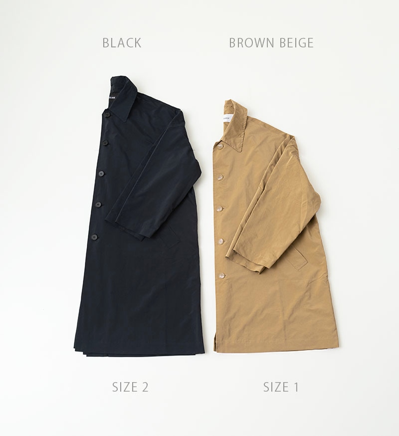 美品 24AW 切り落とす ヴェリテクール PNコート ブラウンベージュ 1
