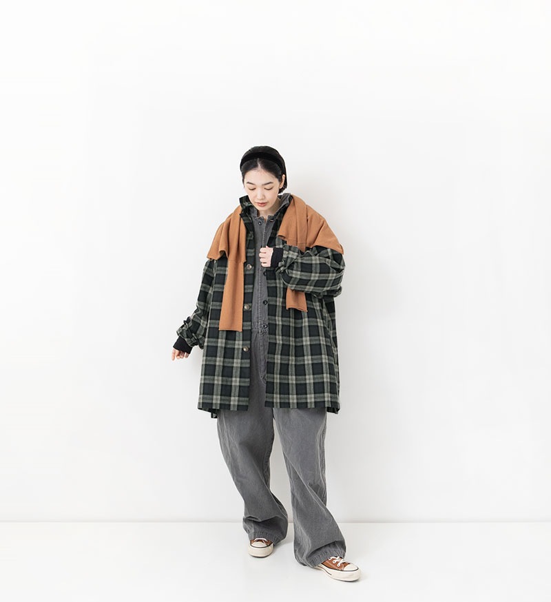 《CLUEL》×《 Veritecoeur》<br>CL-03<br>ショートコート / CHECK