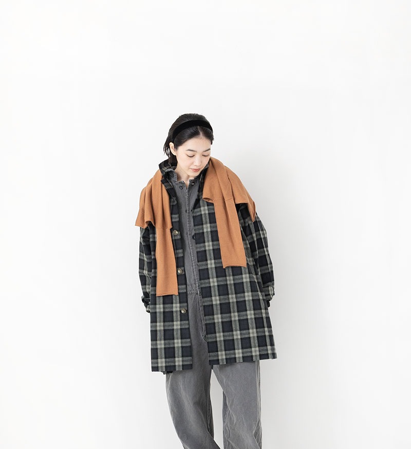 《CLUEL》×《 Veritecoeur》<br>CL-03<br>ショートコート / CHECK