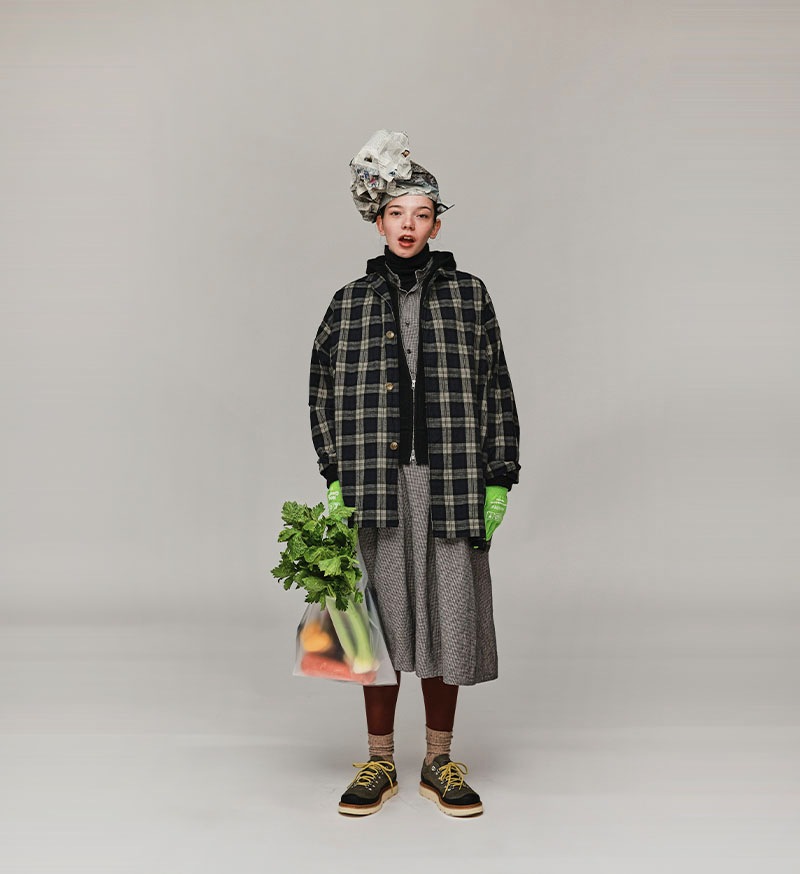 《CLUEL》×《 Veritecoeur》<br>CL-03<br>ショートコート / CHECK