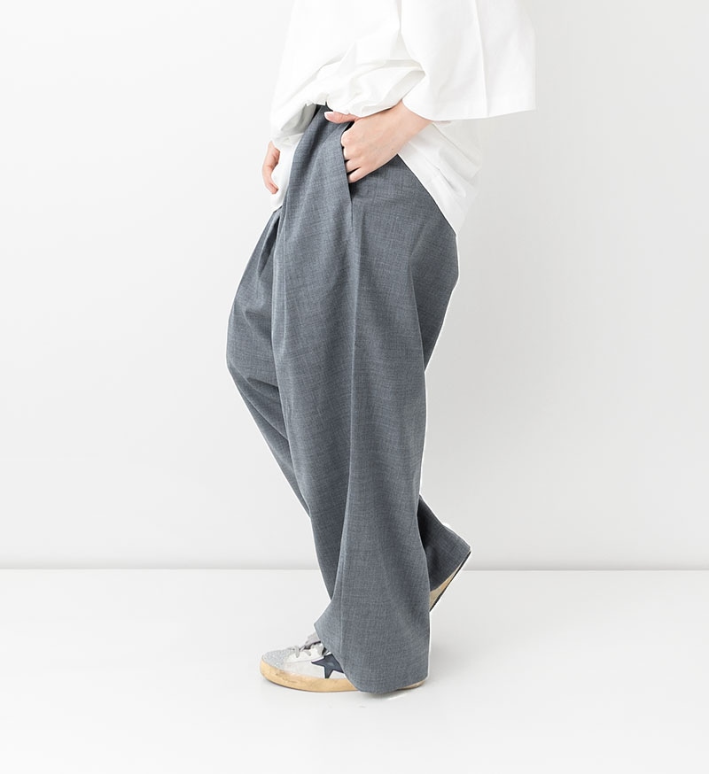 780 新品 PGG 定価30,800円 リラックスイージーパンツ グレー L green label relaxing（グリーンレーベルリラクシング） イージー
