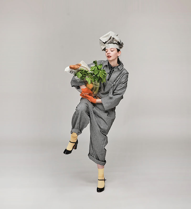 《CLUEL》×《 Veritecoeur》<br>CL-04<br>クロスバックオーバーオール / CHIDORI