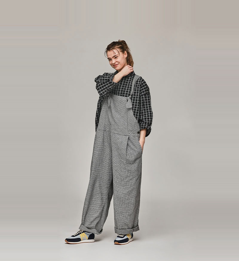 《CLUEL》×《 Veritecoeur》<br>CL-04<br>クロスバックオーバーオール / CHIDORI