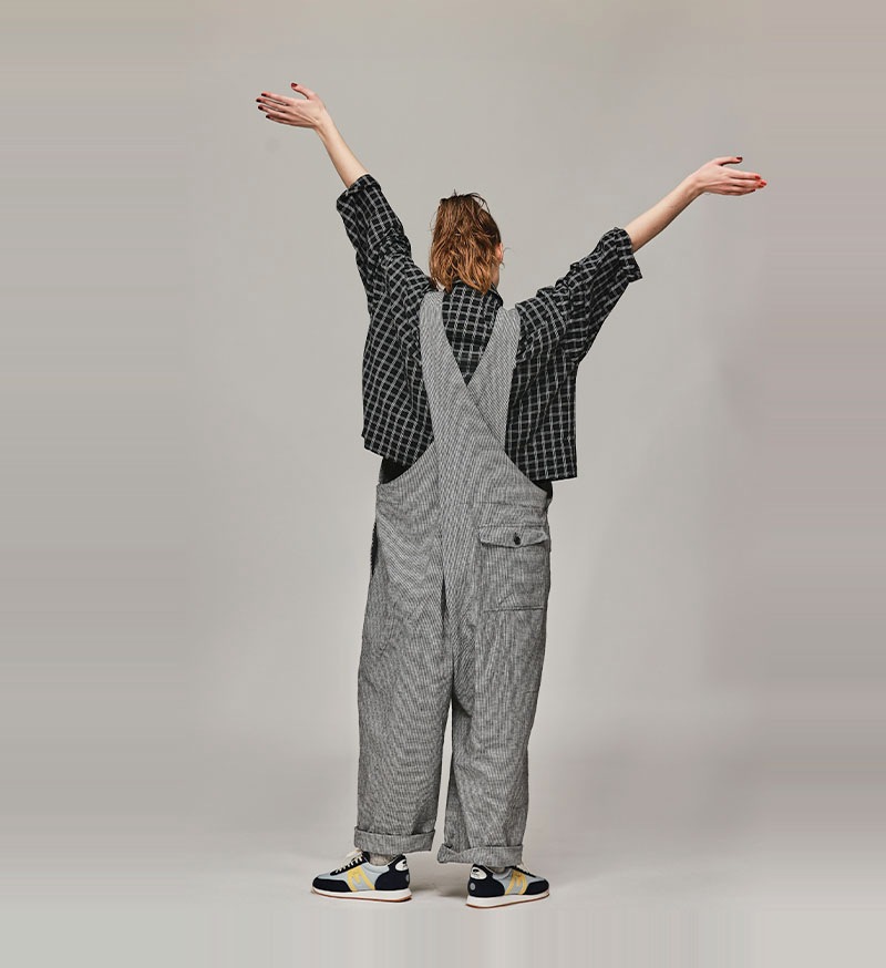 《CLUEL》×《 Veritecoeur》<br>CL-04<br>クロスバックオーバーオール / CHIDORI