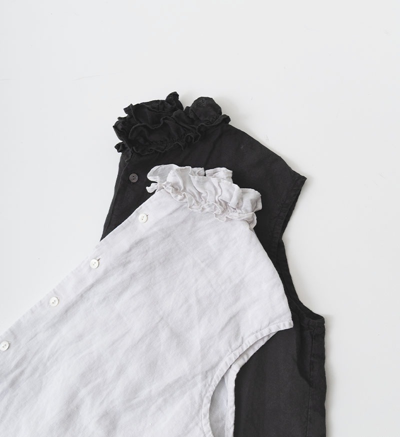 【 再入荷 】<br>LTD-149<br>リネンシルクフリルブラウス