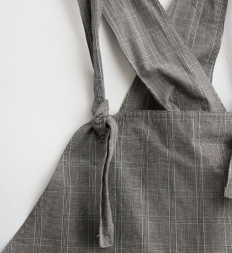 《CLUEL》×《 Veritecoeur》<br>CL-04<br>クロスバックオーバーオール / CHECK