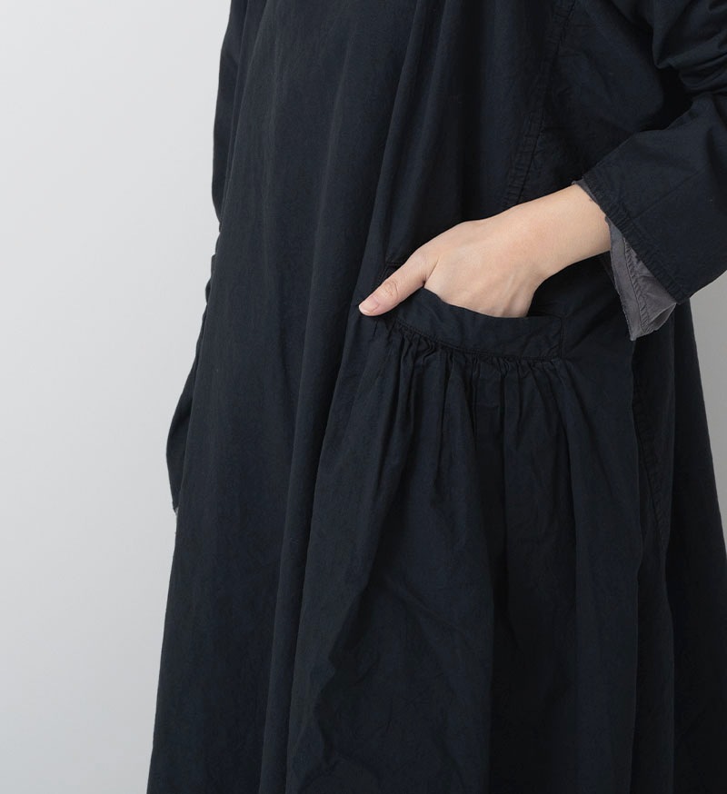 ヴェリテクール　ギャザーワンピース　ブラック Vc2665 楽天市場】Veritecoeur ヴェリテクールVC-2665 ギャザーワンピースゆう