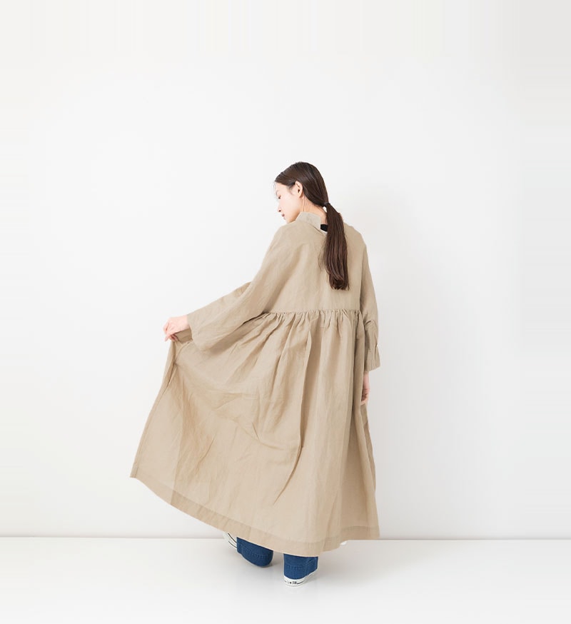LTD-178<br>リネンコットンスキッパーワンピース
