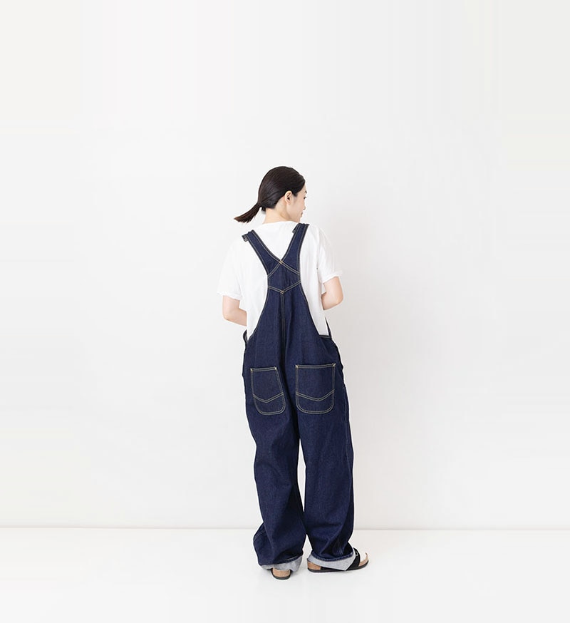 美品✨veritecoeur オーバーサイズ リネン デニム オーバーオール 紺 Veritecoeur デニムオーバーオール（コットンリネン） [ST-041