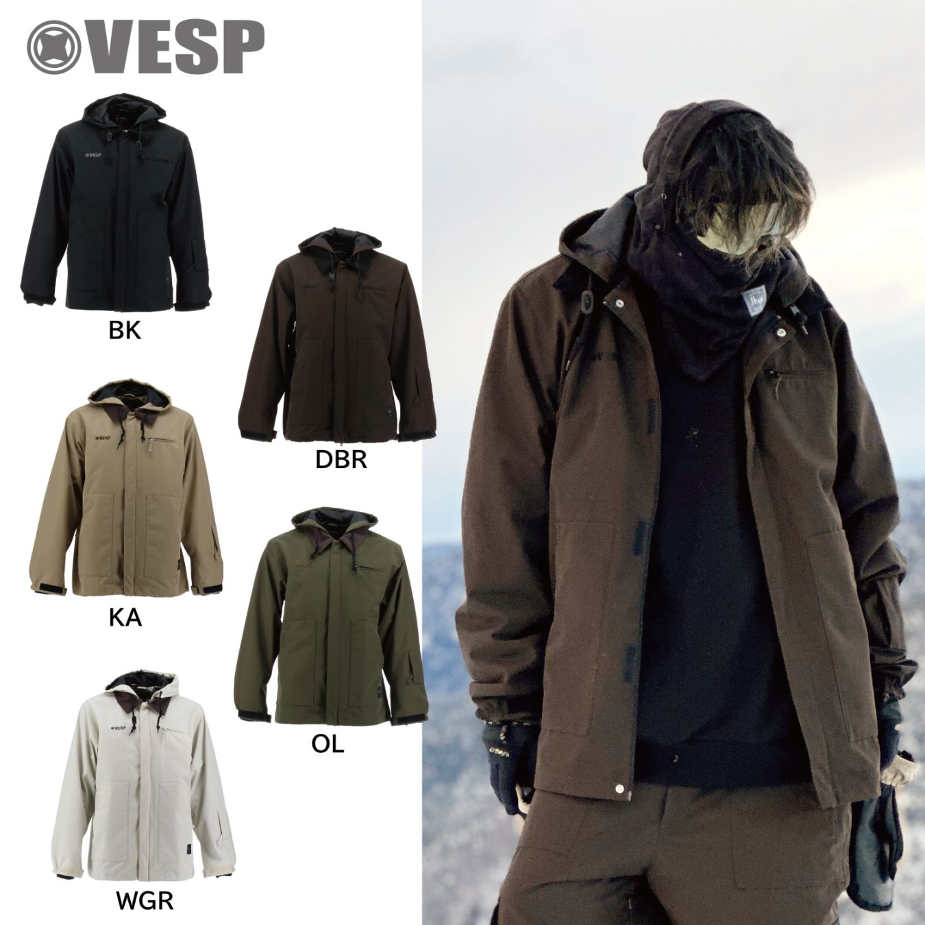 スノーボード VESP Twoway Work Shirts Jackett VPMJ1043 imgrc0083568532.jpg