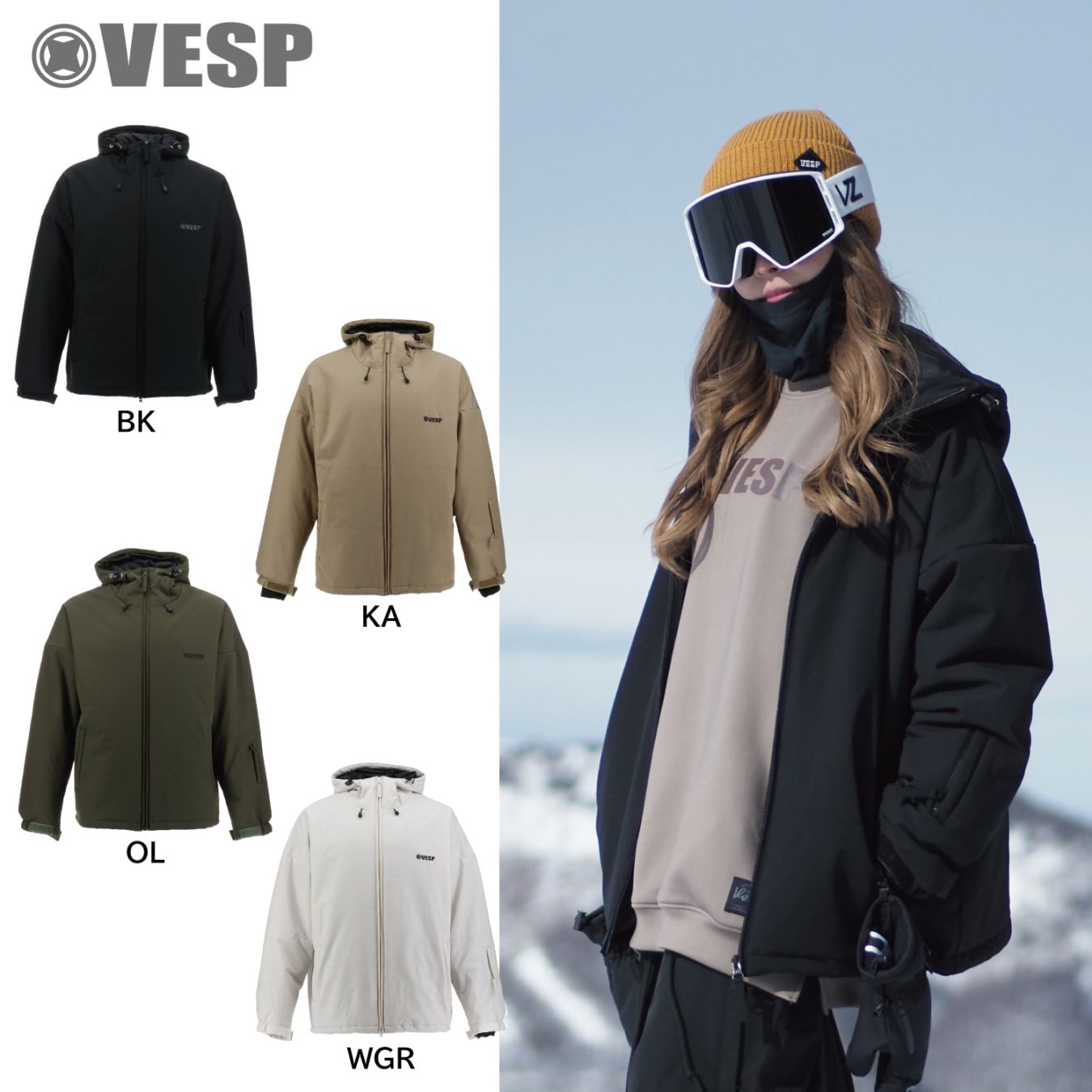 楽天市場】送料無料 スノーボードウェア VESP ベスプ Simple