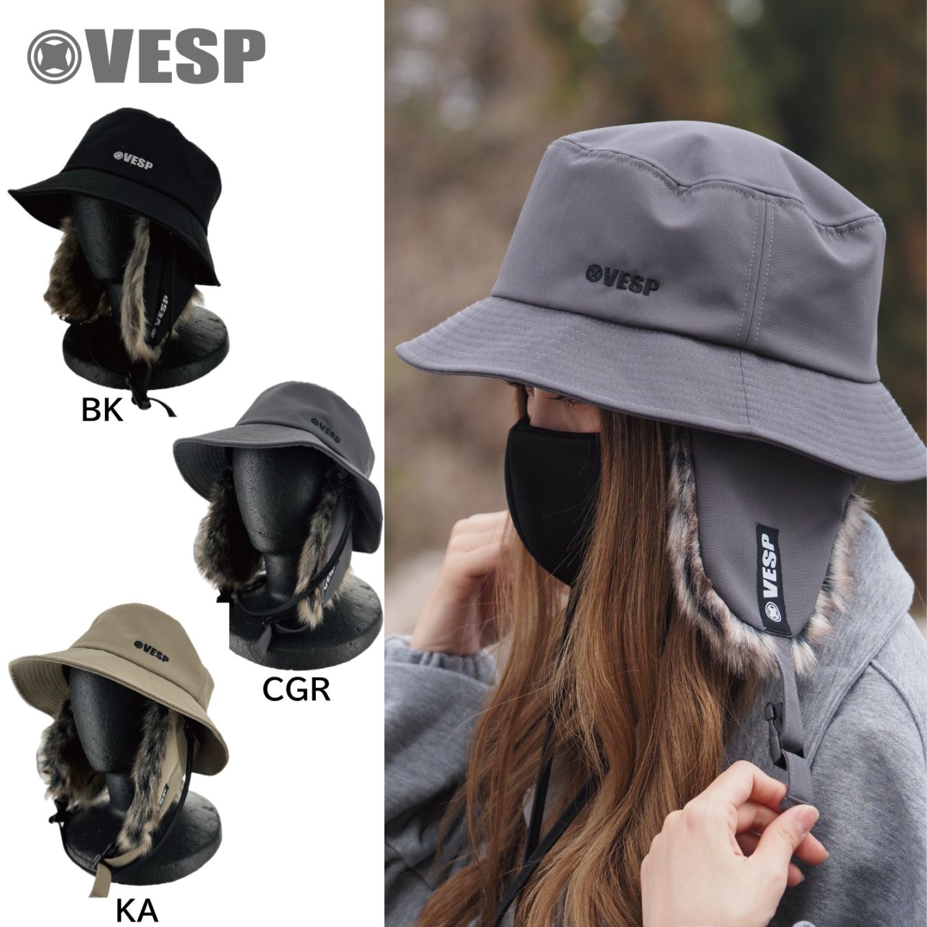 Ear Fur Hat | BEANIE&HAT&CAP(頭周り商品） | | VESP Offical Online