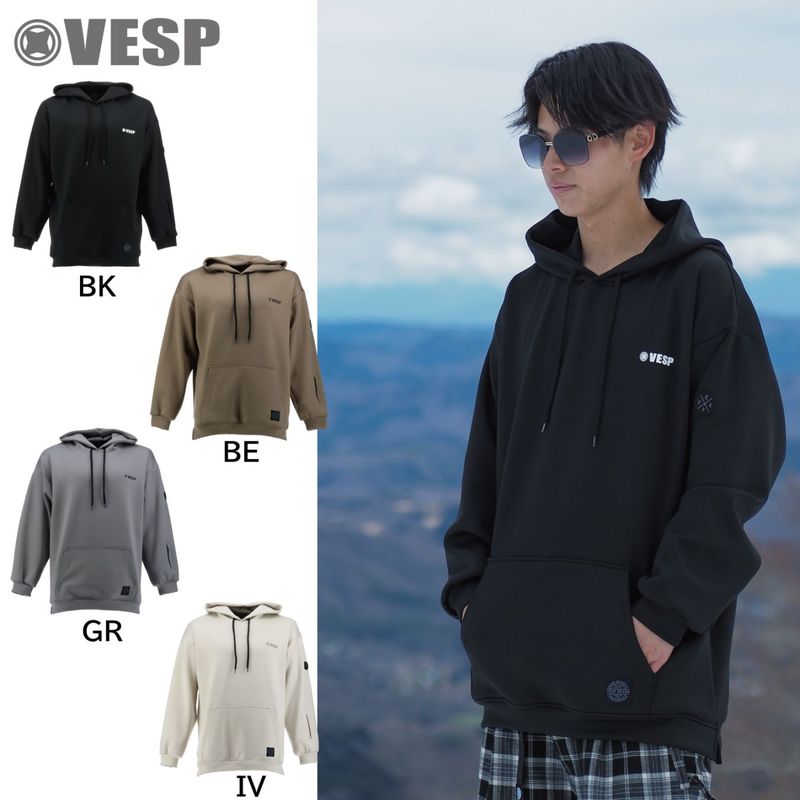 One Point  Stretch Knit Parka