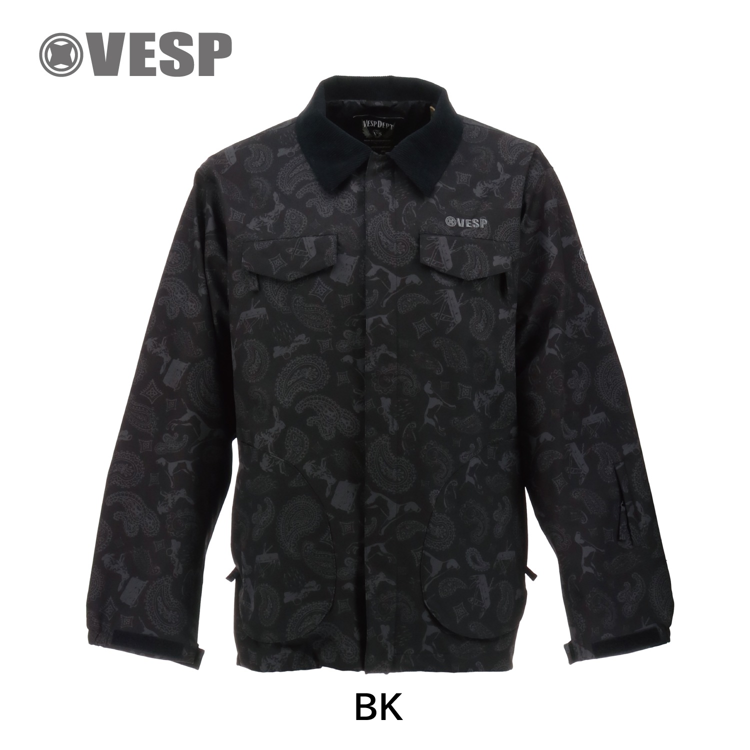 Animal Paisley Work Shirts Jacket