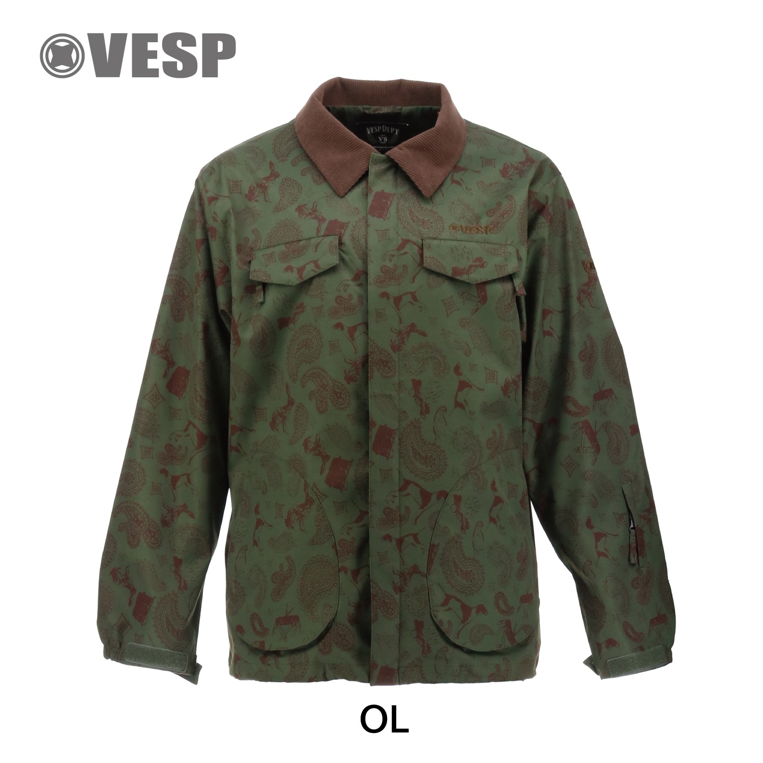 Animal Paisley Work Shirts Jacket