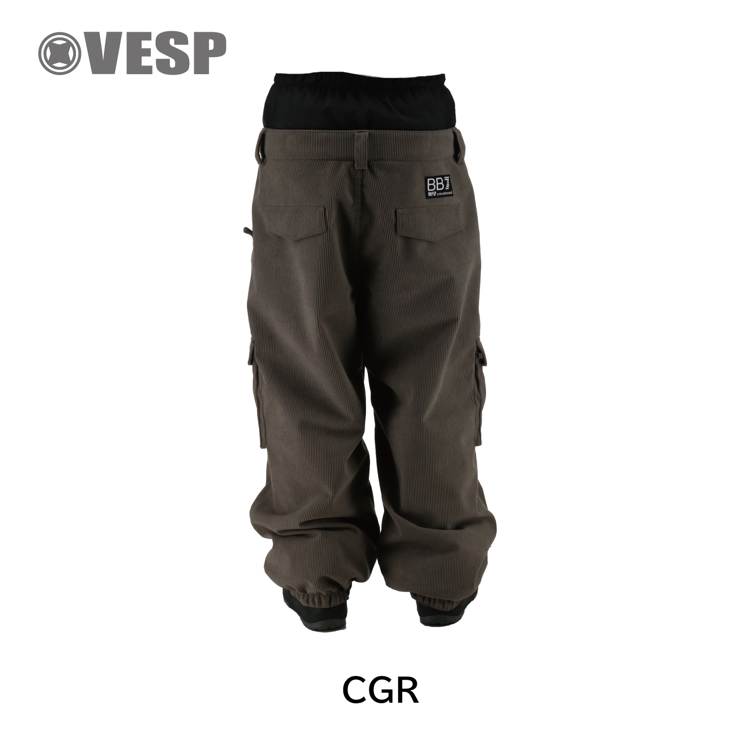 Corduroy Wide Jogger Cargo Pants