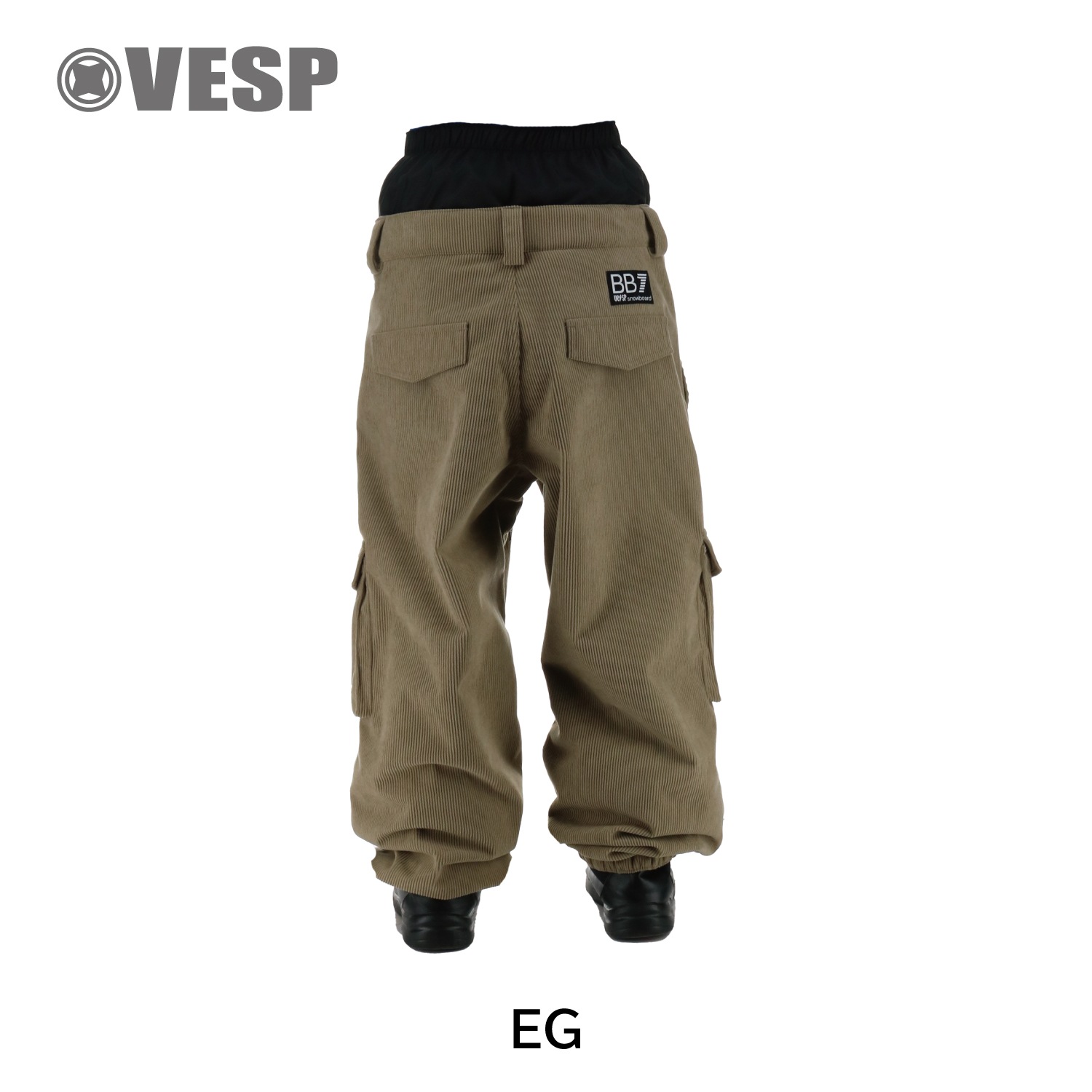 Corduroy Wide Jogger Cargo Pants