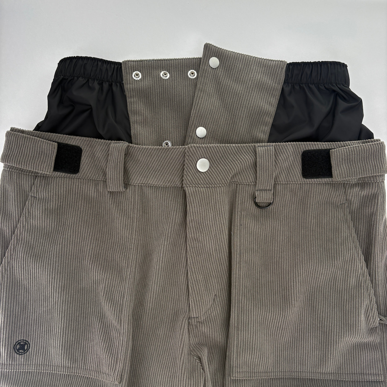 Corduroy Wide Jogger Cargo Pants