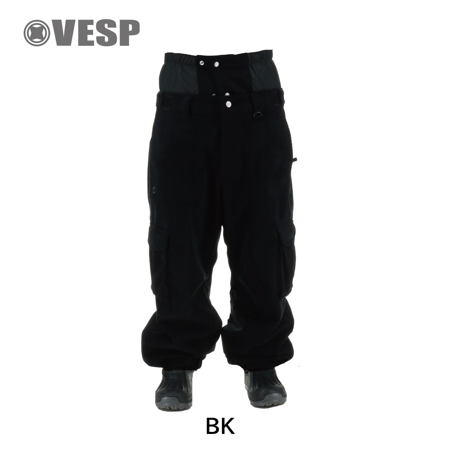 Corduroy Wide Jogger Cargo Pants