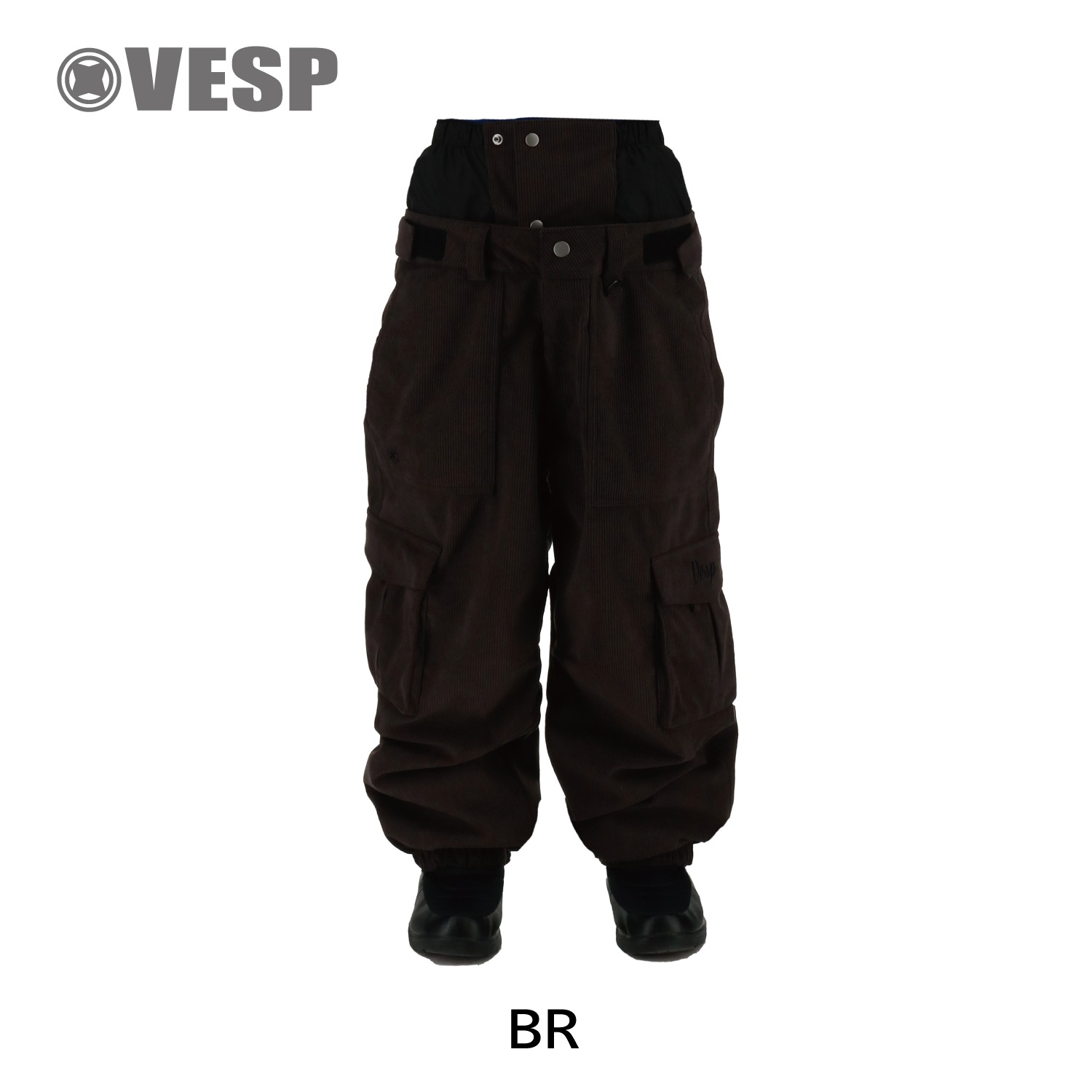 Corduroy Wide Jogger Cargo Pants