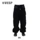 Corduroy Wide Jogger Cargo Pants