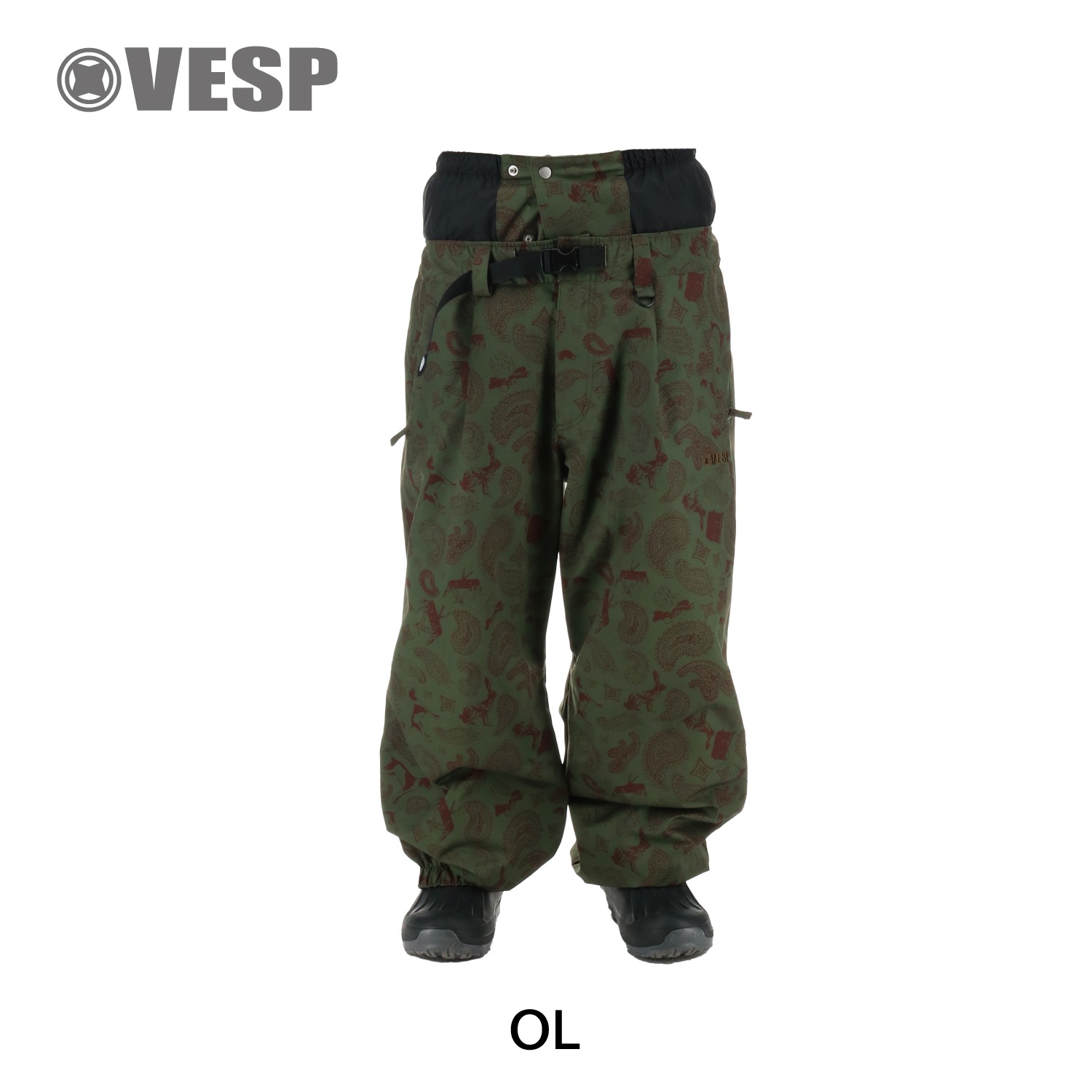 Animal Paisley Wide Jogger Pants