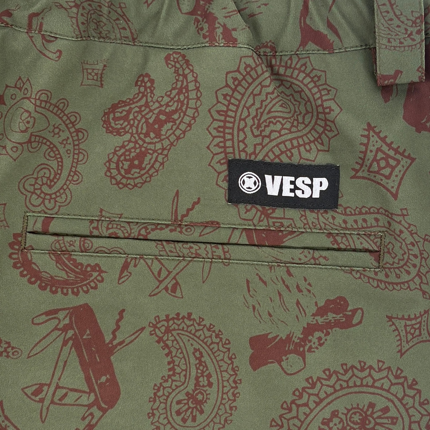 Animal Paisley Wide Jogger Pants