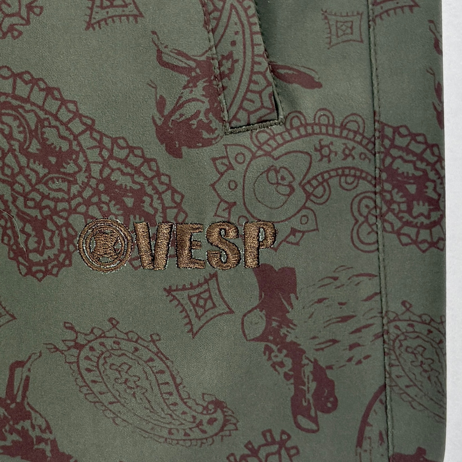 Animal Paisley Wide Jogger Pants