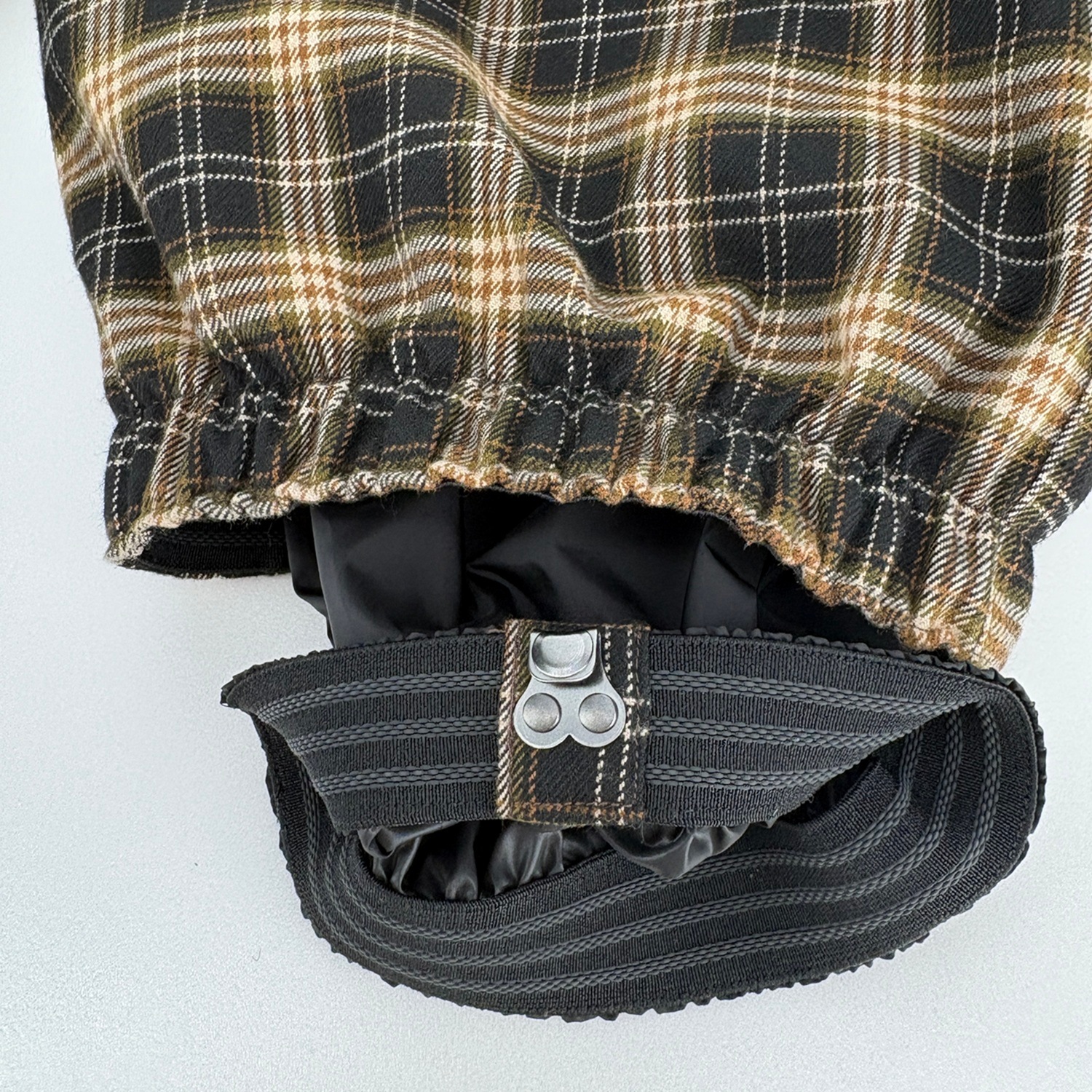 Check Wide Jogger Pants
