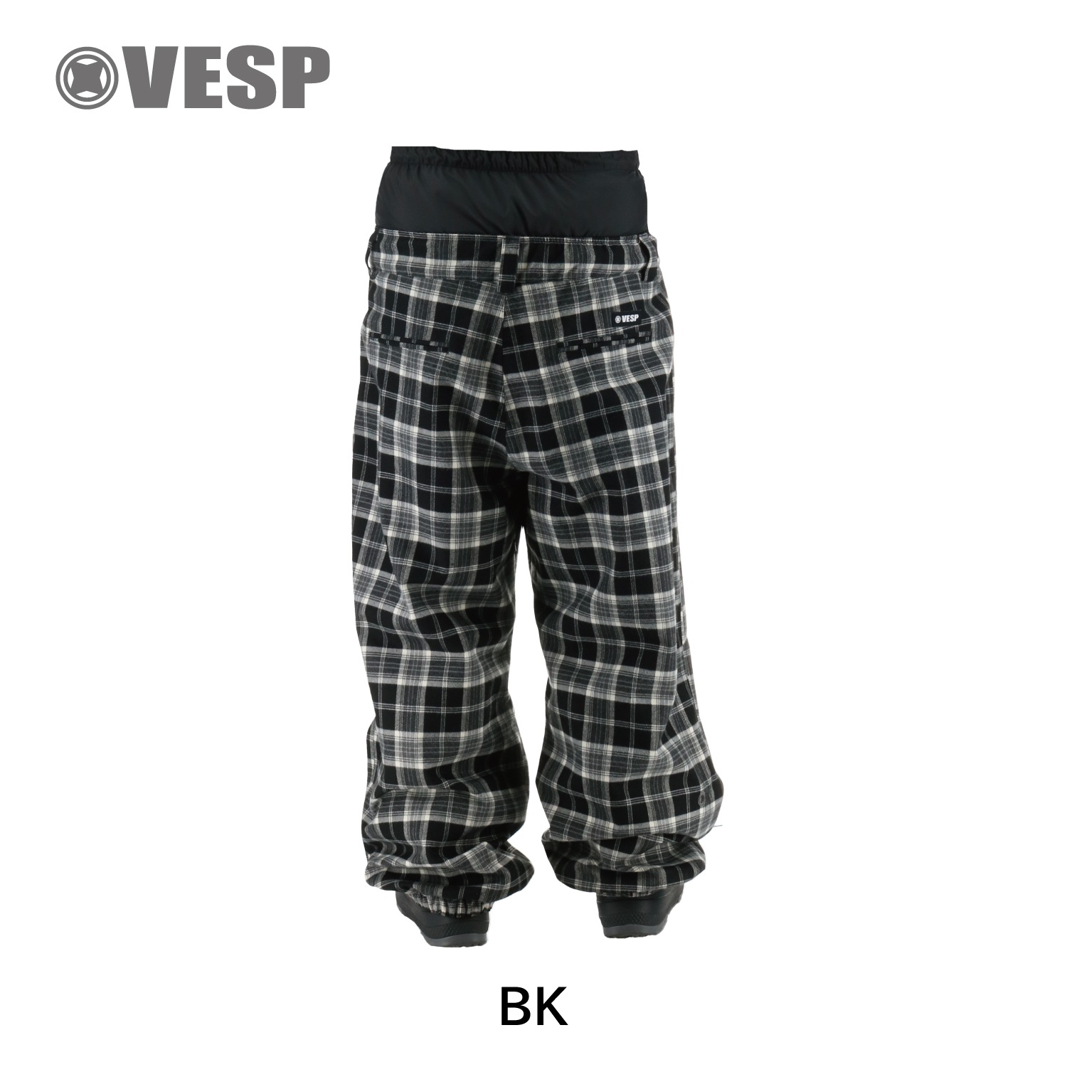 Check Wide Jogger Pants
