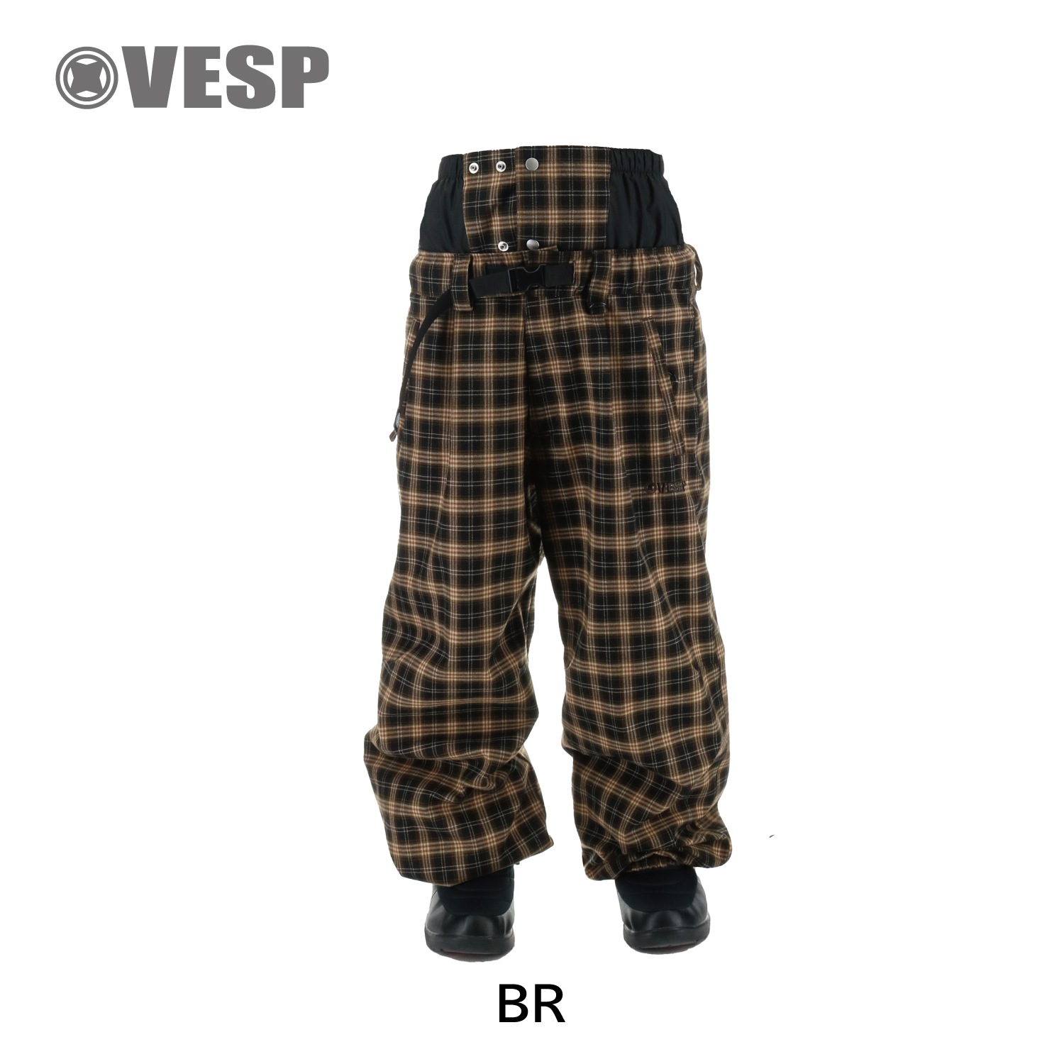 Check Wide Jogger Pants