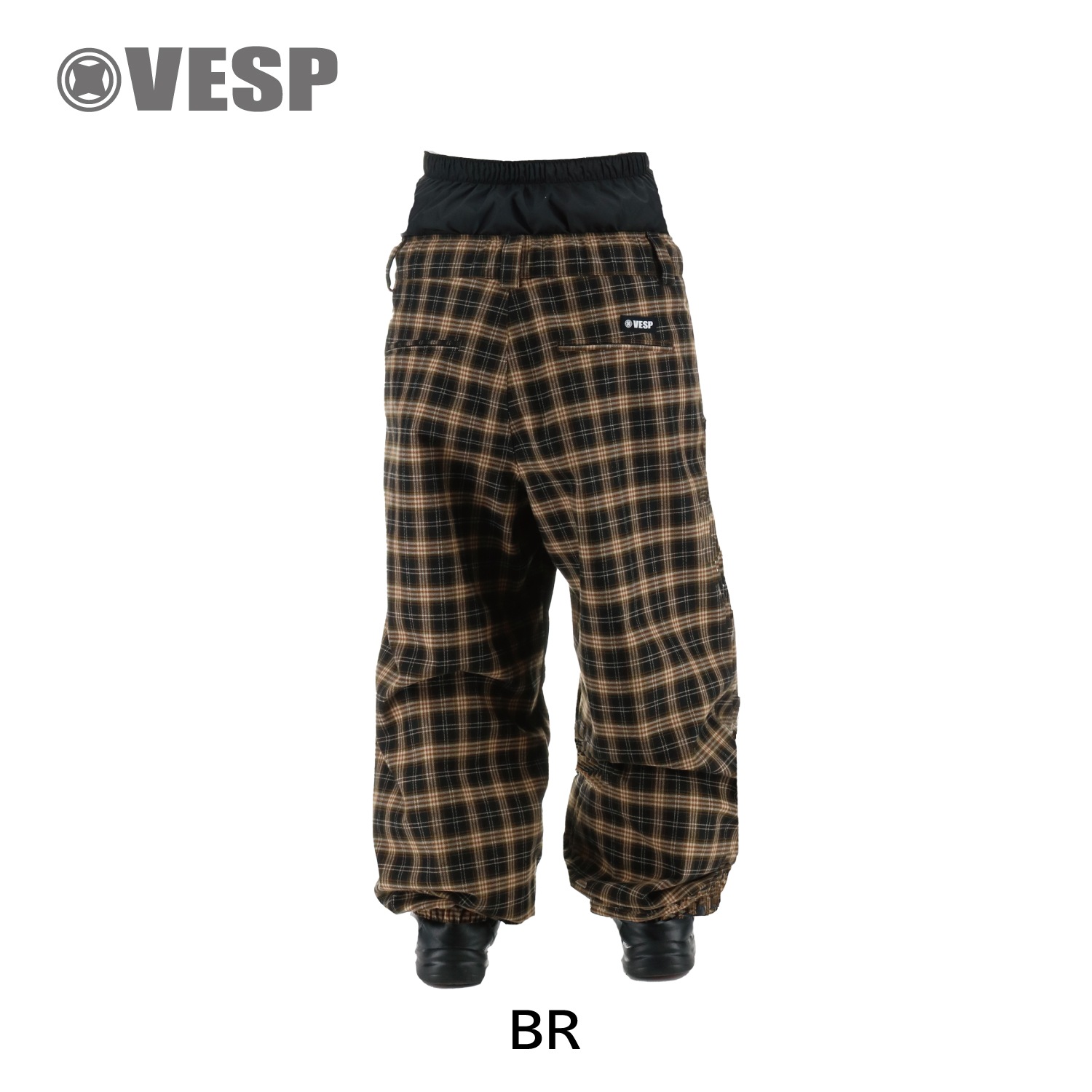 Check Wide Jogger Pants