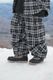 Check Wide Jogger Pants