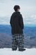 Check Wide Jogger Pants
