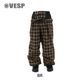 Check Wide Jogger Pants