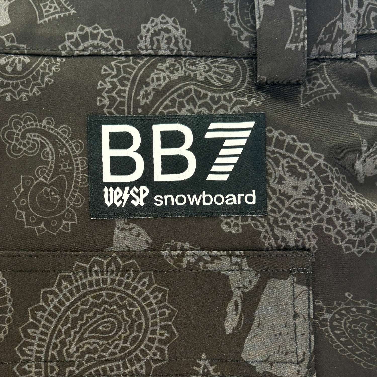 Animal  Paisley  Super Wide Jogger Bib Cargo Pants