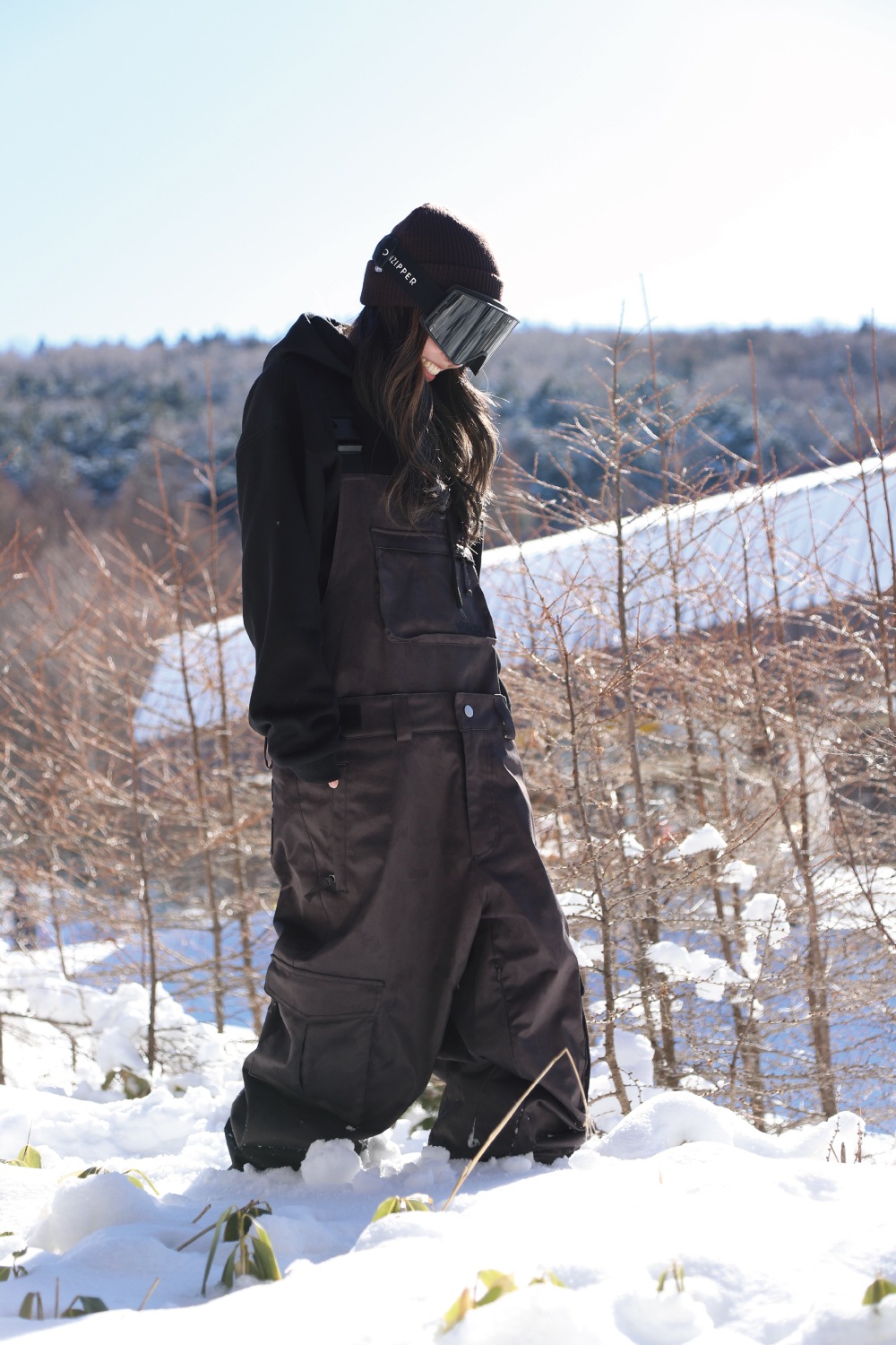 Animal  Paisley  Super Wide Jogger Bib Cargo Pants