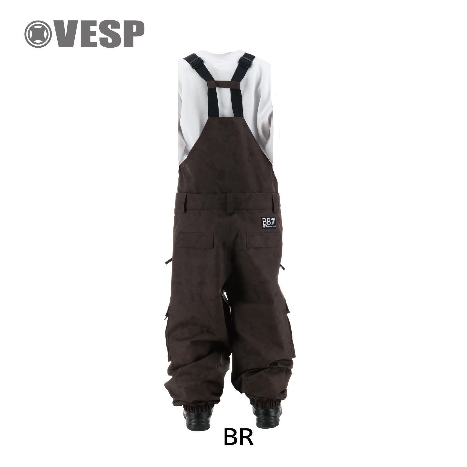 Animal  Paisley  Super Wide Jogger Bib Cargo Pants