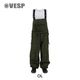 Animal  Paisley  Super Wide Jogger Bib Cargo Pants