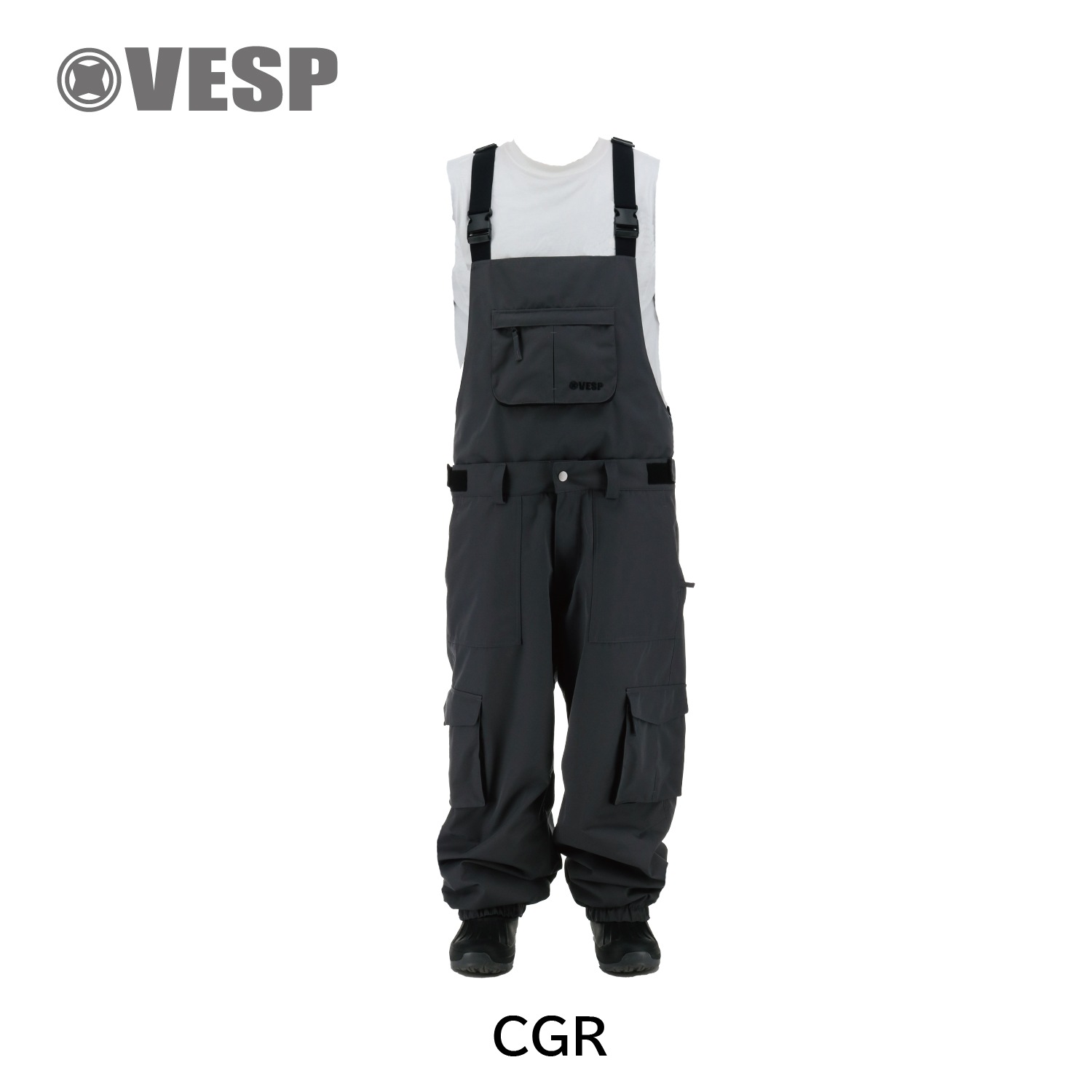 Wide Jogger Bib Cargo Pants